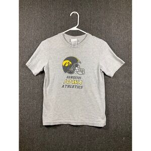 NCAA Iowa Hawkeyes Athletics T-Shirt Kids Medium 10-12 Gray Outerstuff Football